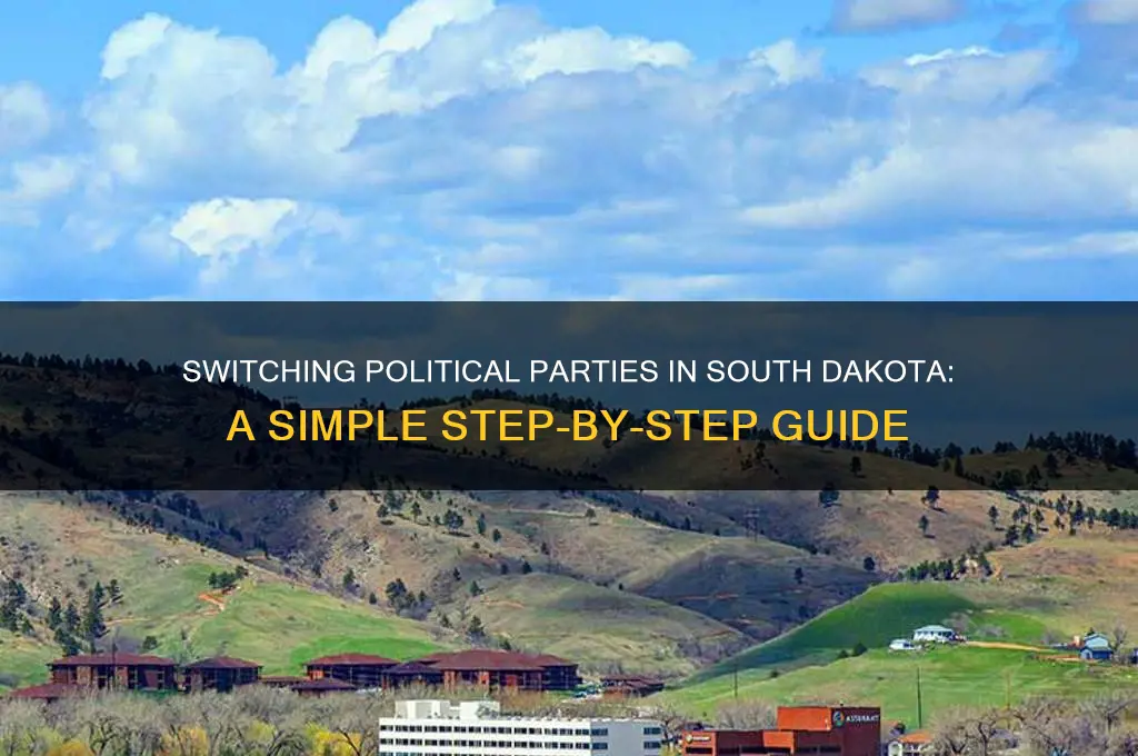 how do you change your political party in south dakota