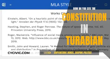 Citing the Constitution: Turabian Style Guide