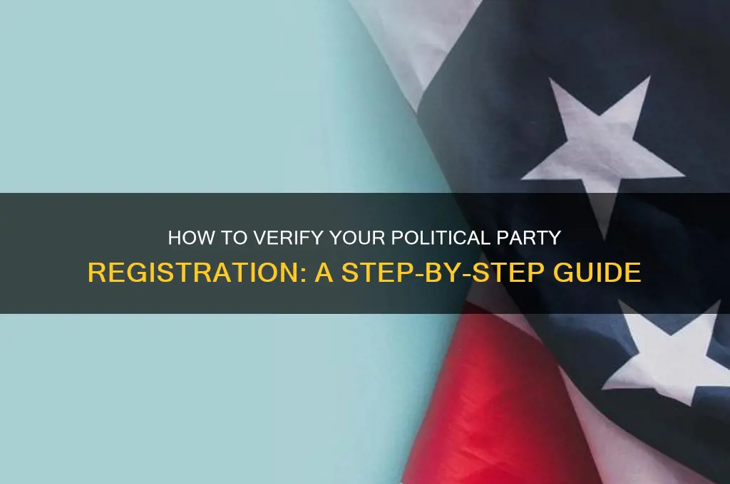how do you determine if you are registered political party