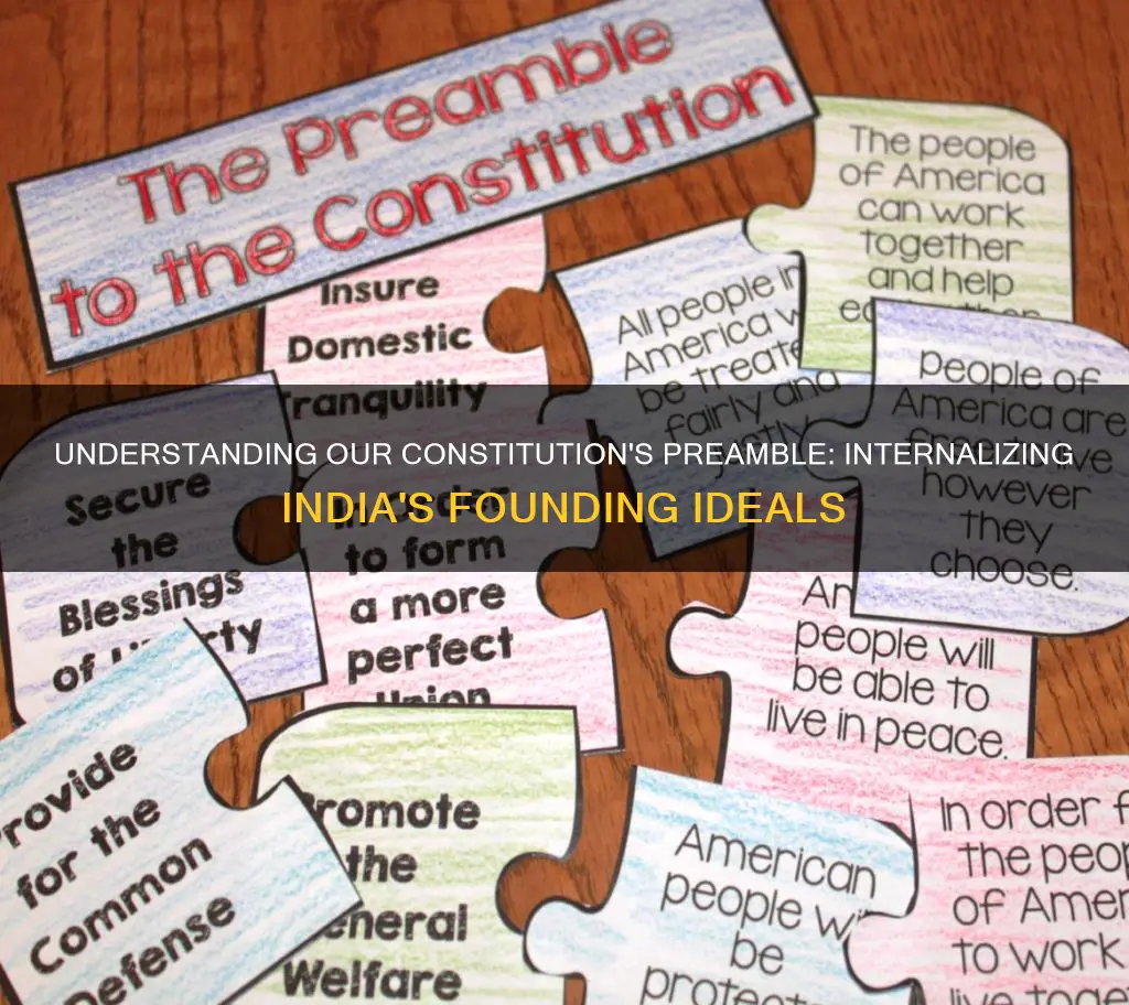 how do you internalize the preamble of our constitution