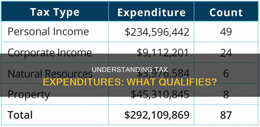 how do you know if something constitutes a tax expenditure