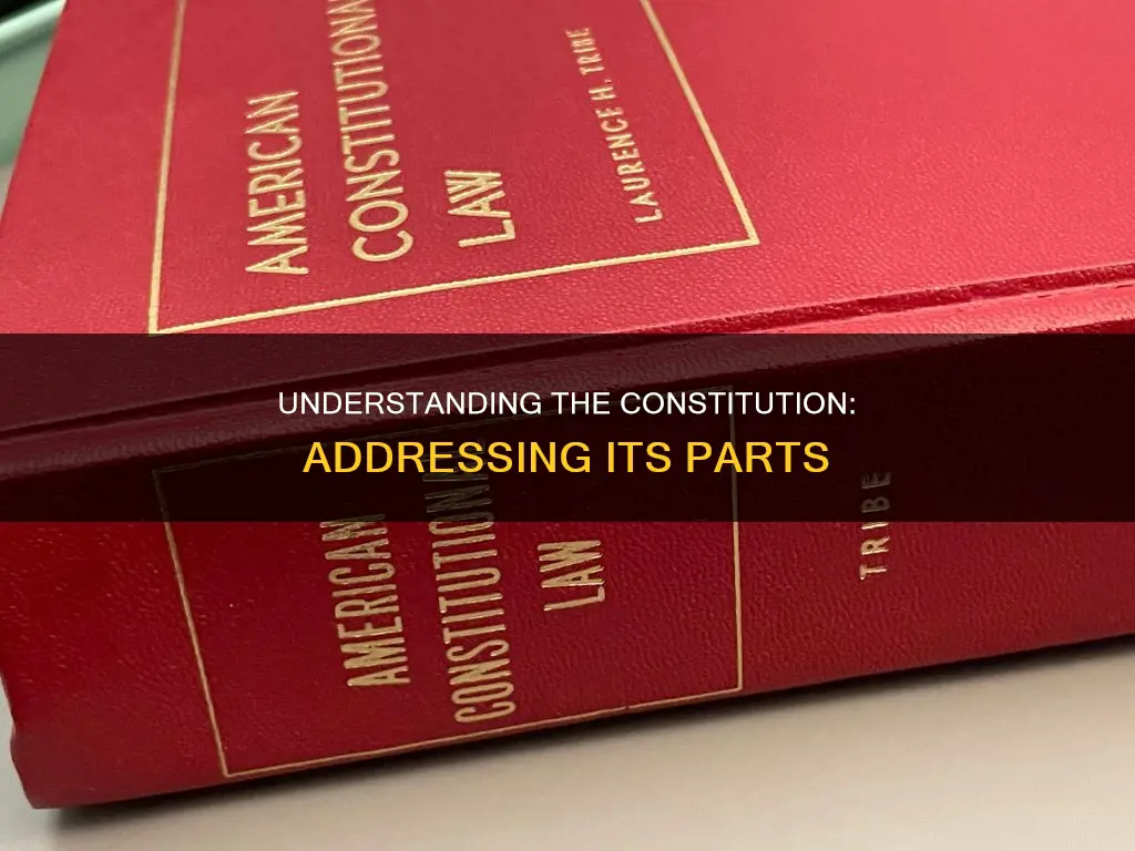 how do you know which part of constitution to address