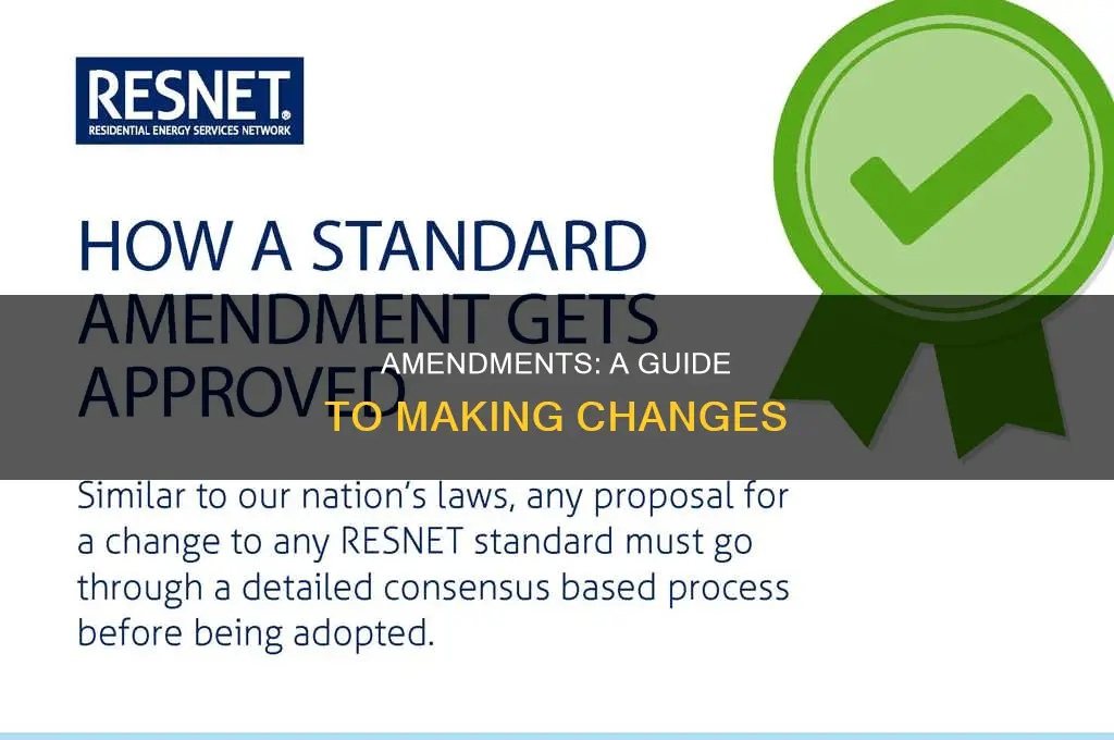 how do you make an amendment