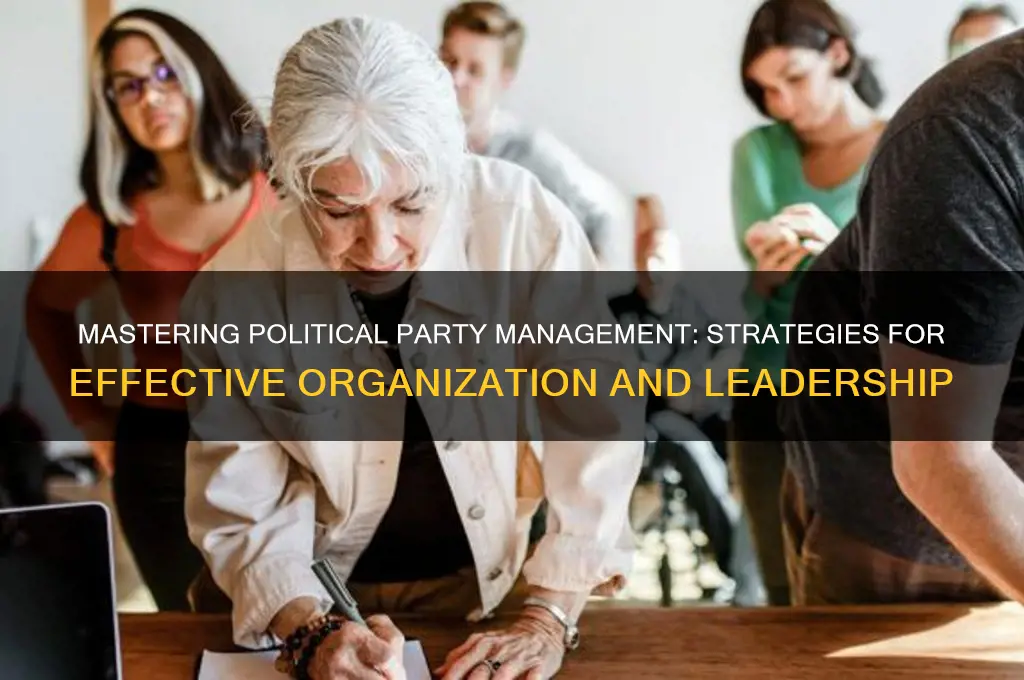 how do you preform a political party