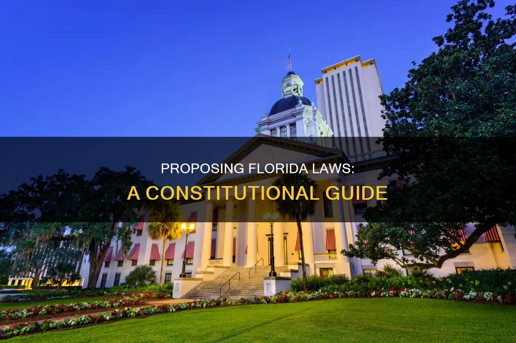 how do you propose legislation in the florida constitution