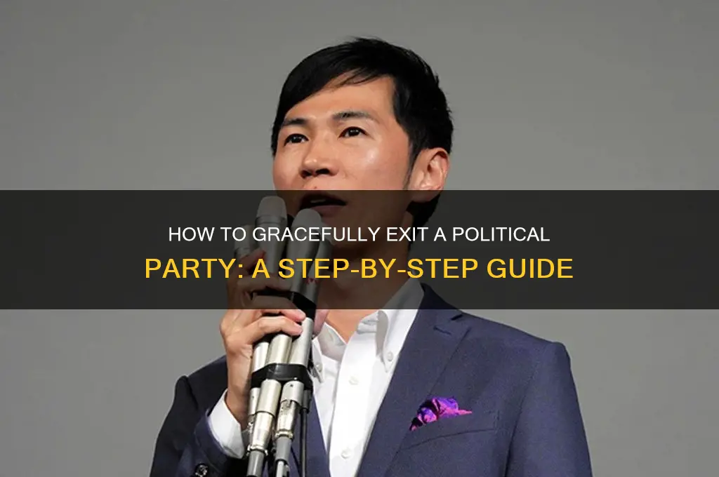 how do you quit a political party