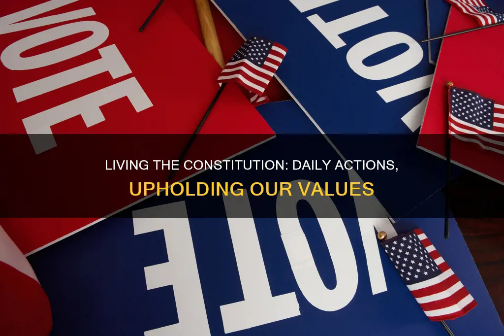 how do you uphold the constitution in your daily ife