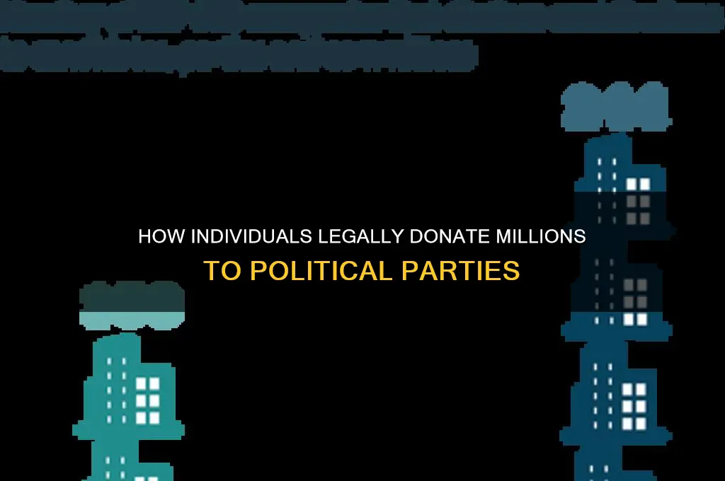 how does a person donatemillions to a political party