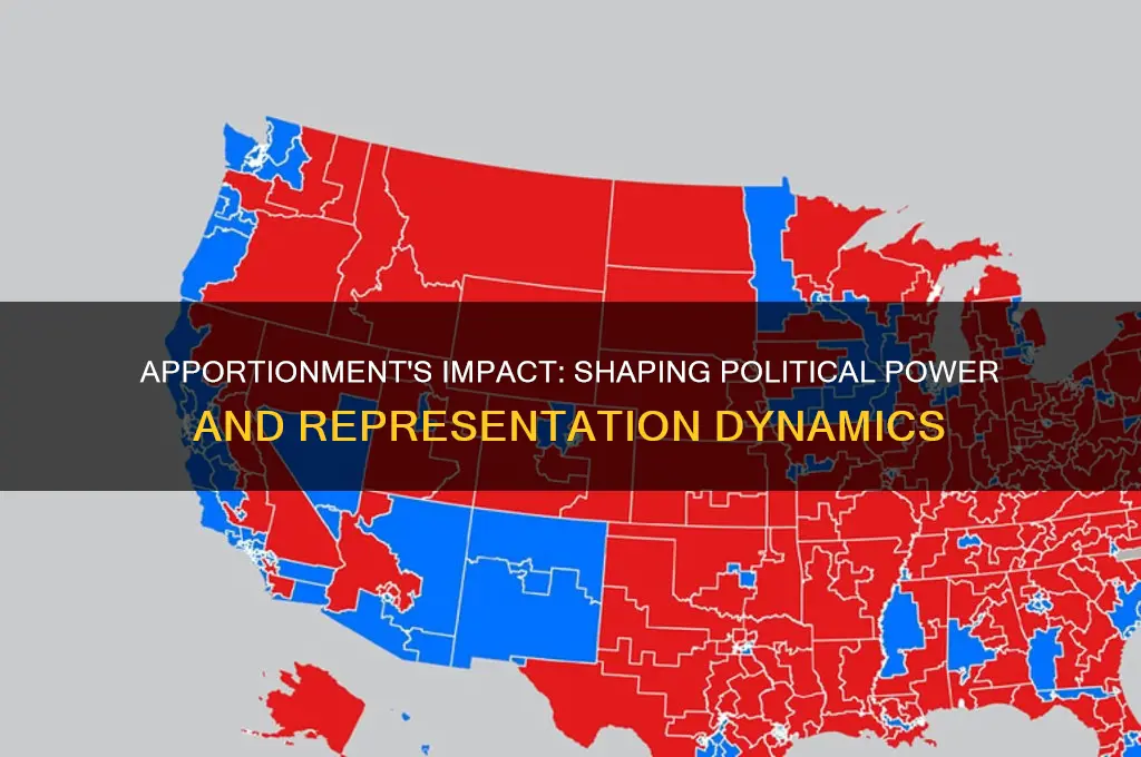 how does apportionment effect politics