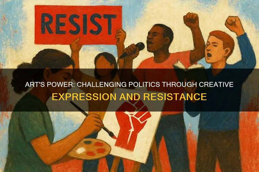 how does art tackle politicals