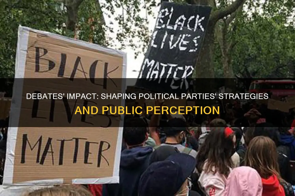 how does debates influence political parties