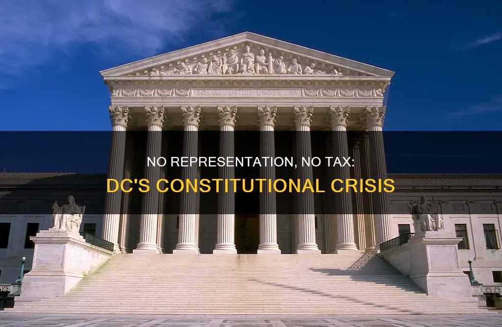 how does district of columbia no representation violate the constitution