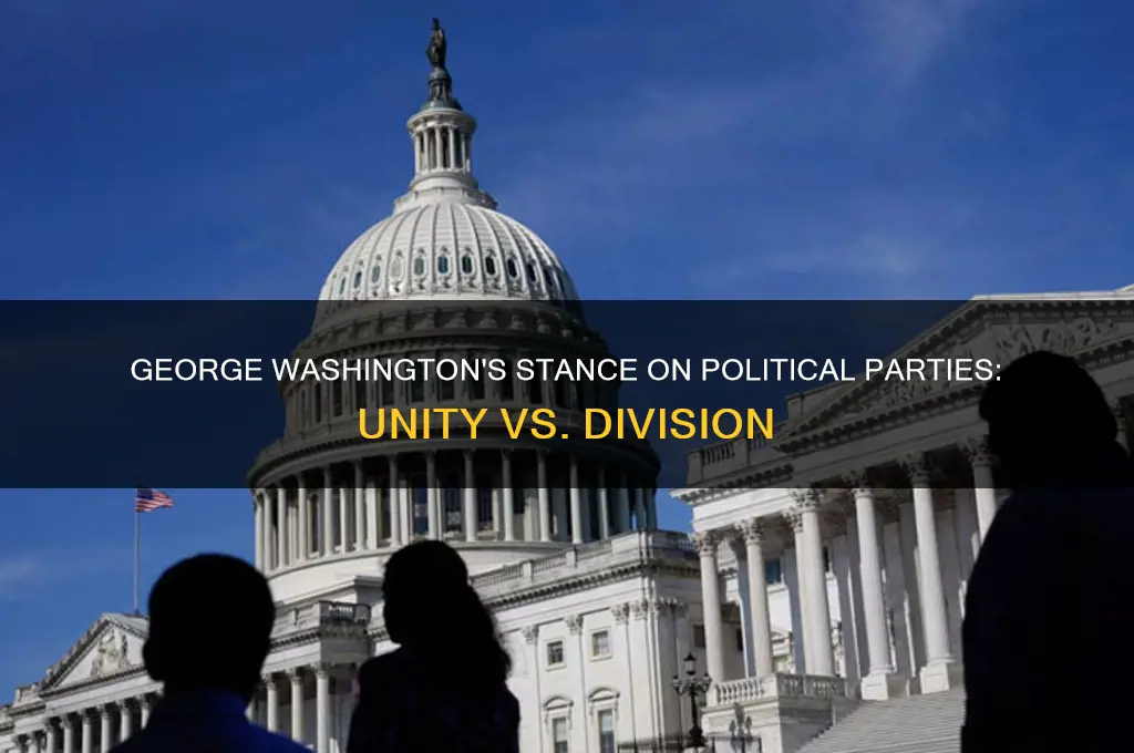 how does george washington feel about political parties
