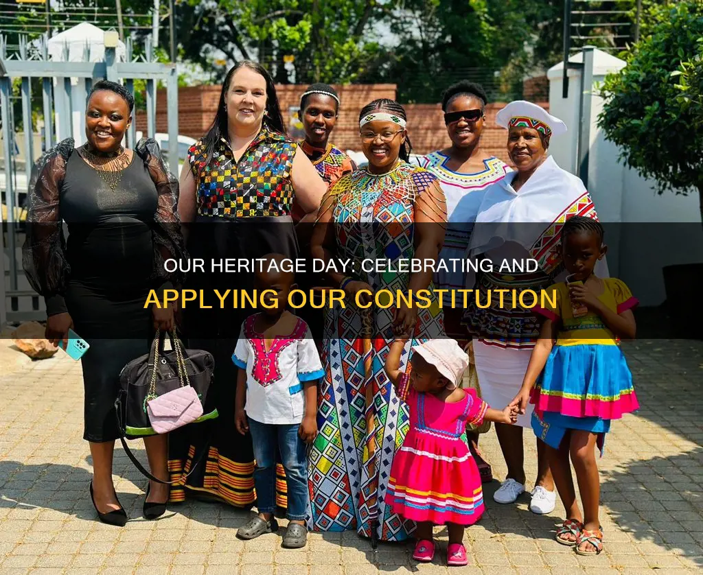how does heritage day enforce the application of the constitution