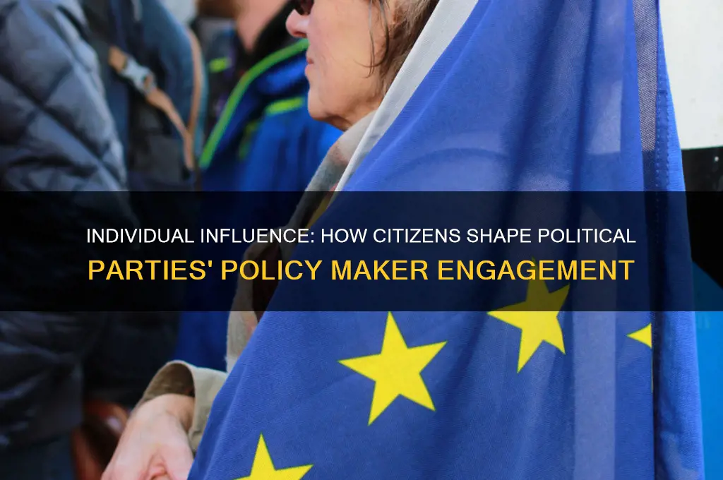 how does individuals affect political parties contacting policy makers