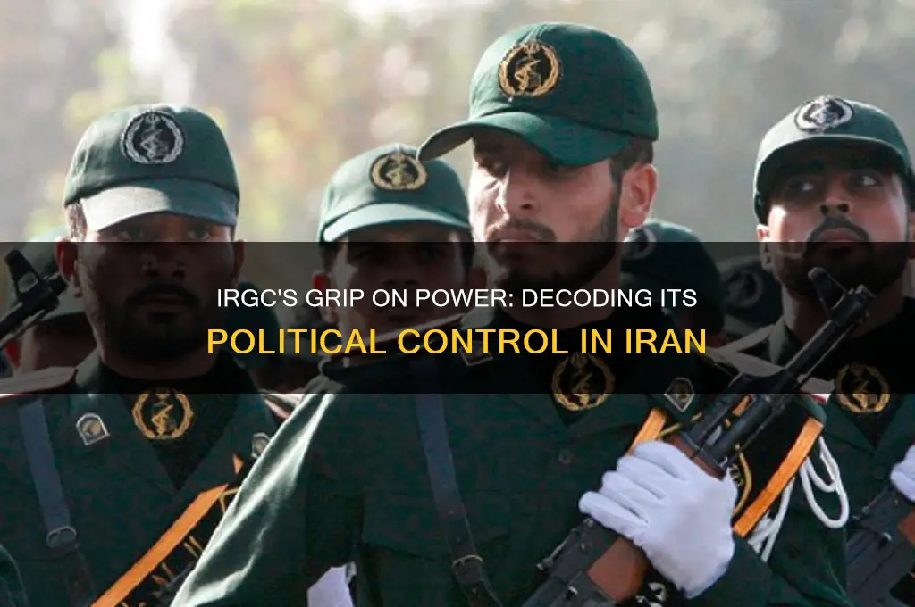 how does irgc control politics