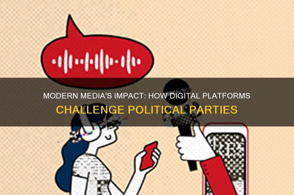 how does modern media challenge political parties