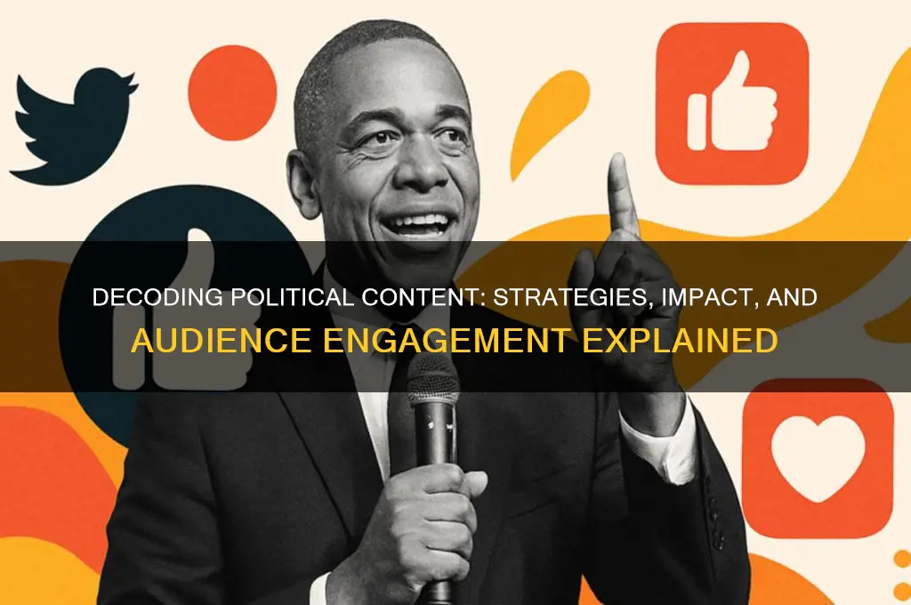 how does political content work