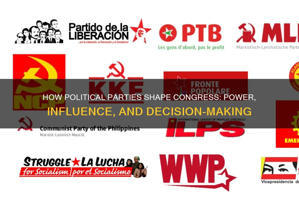 how does political parties influence congress
