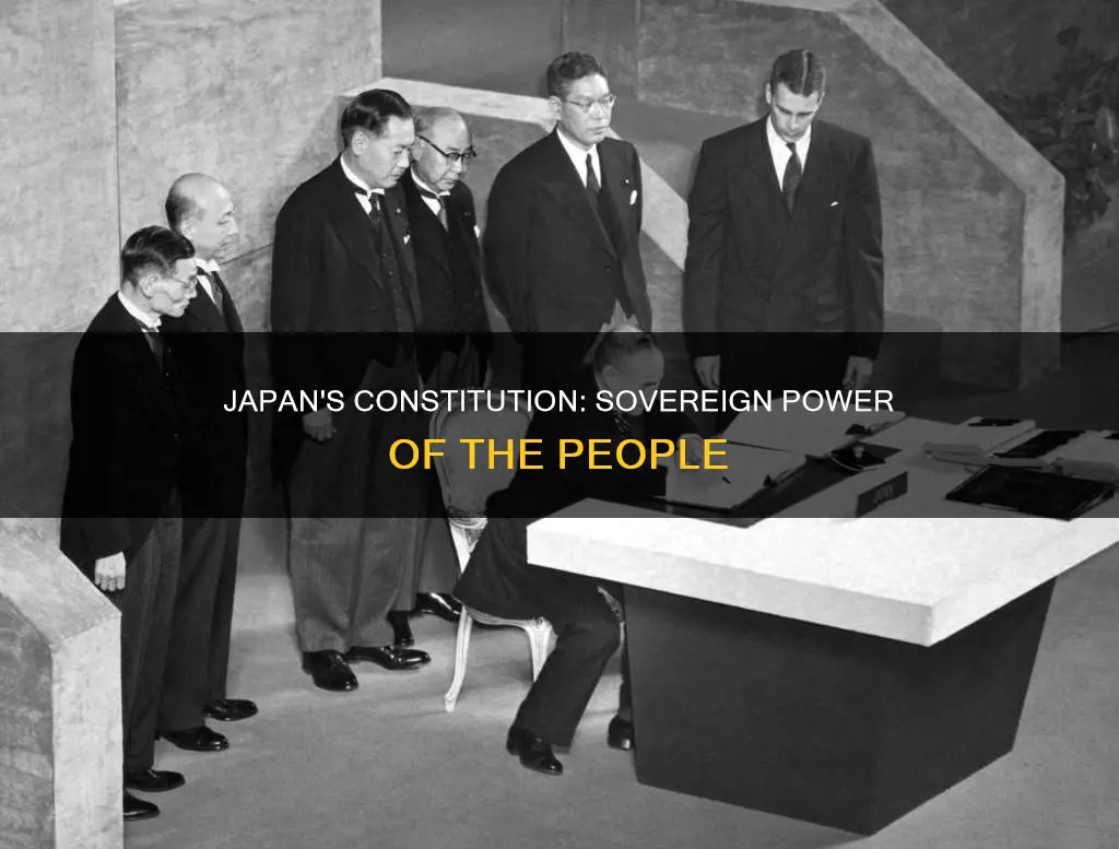 how does popular sovereignty work in constitution of japan