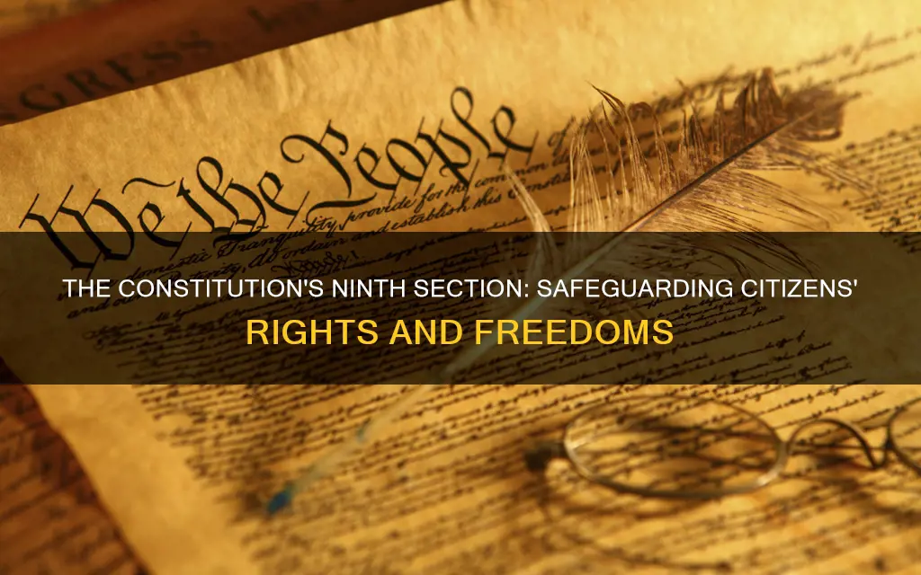 how does section 9 of the constitution protect citizens