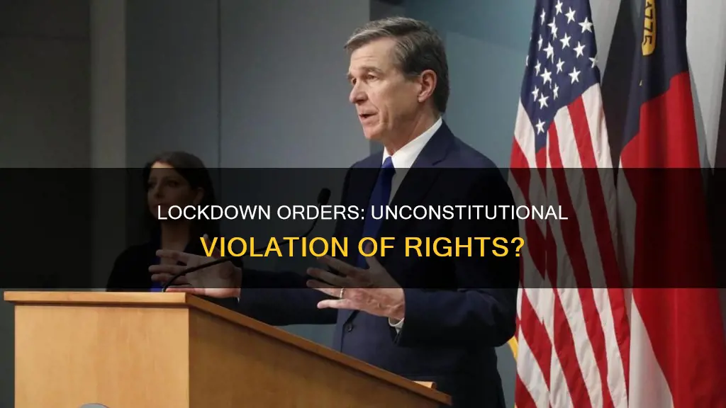 how does stay at home order violate constitution