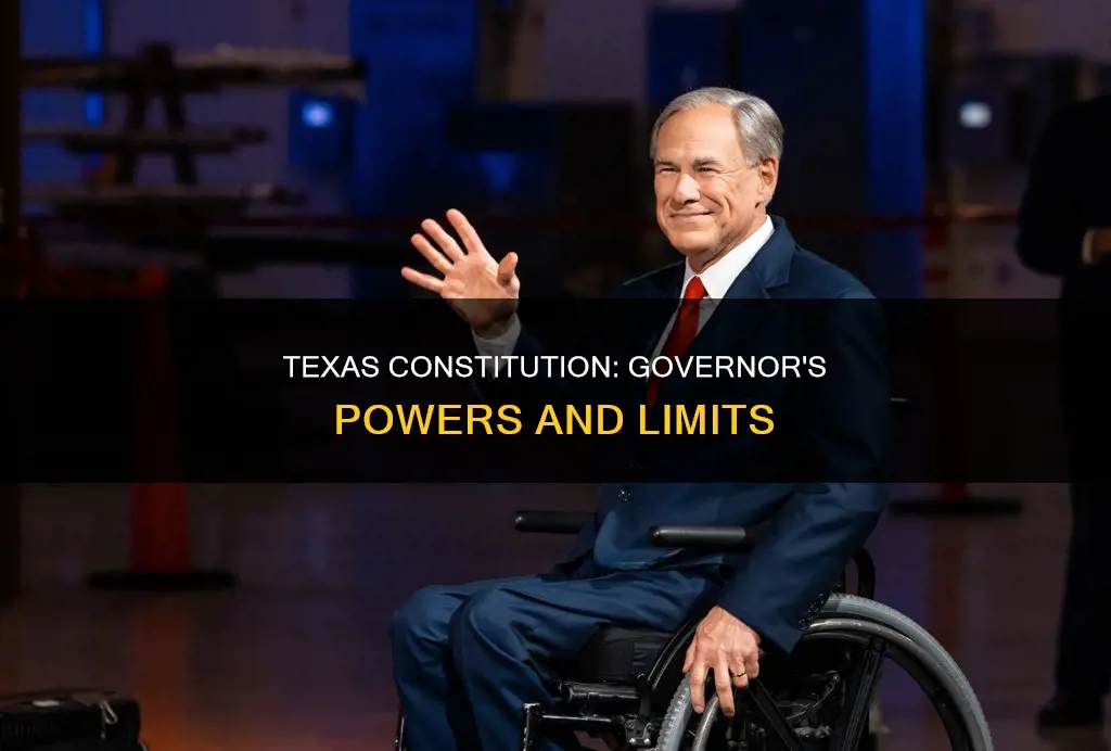 how does texas constitution limit powers of texas governor