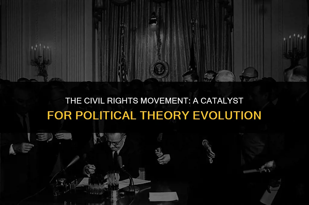 how does the civil rights movemtnt relate tp political theory