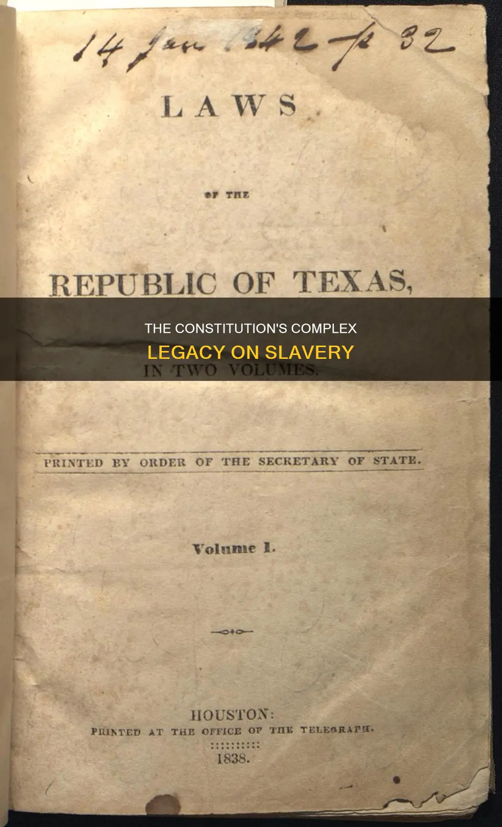 how does the constitution address the issue of slavery