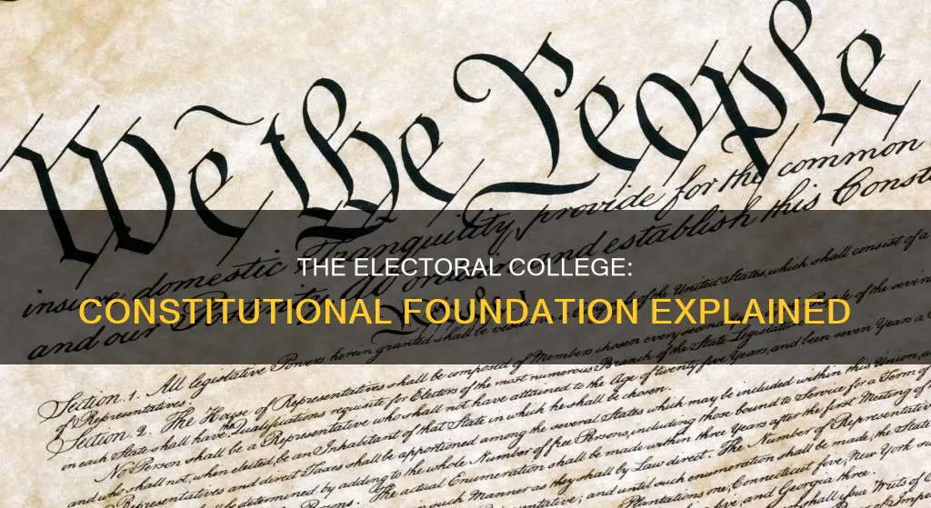how does the constitution allow for the electoral college