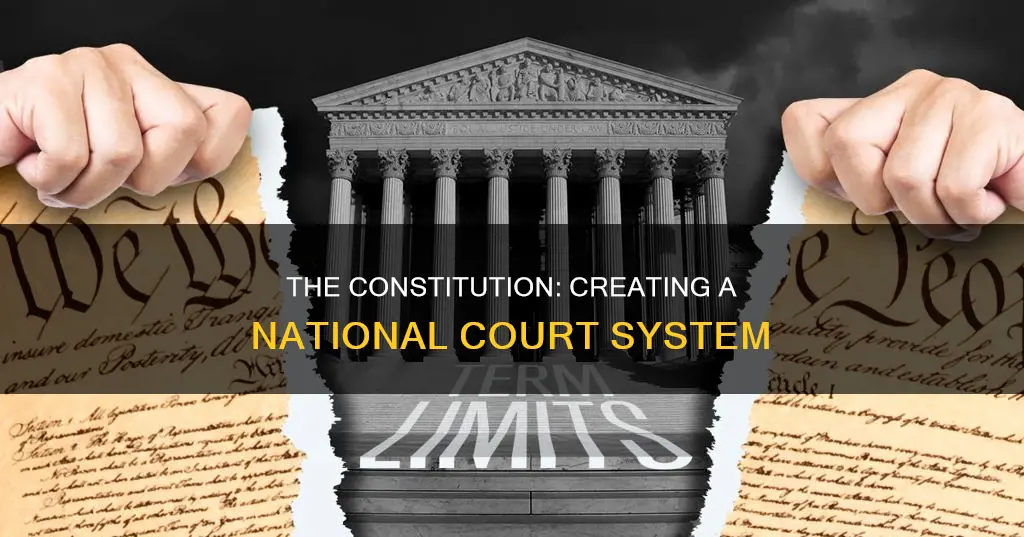 how does the constitution created the national court system