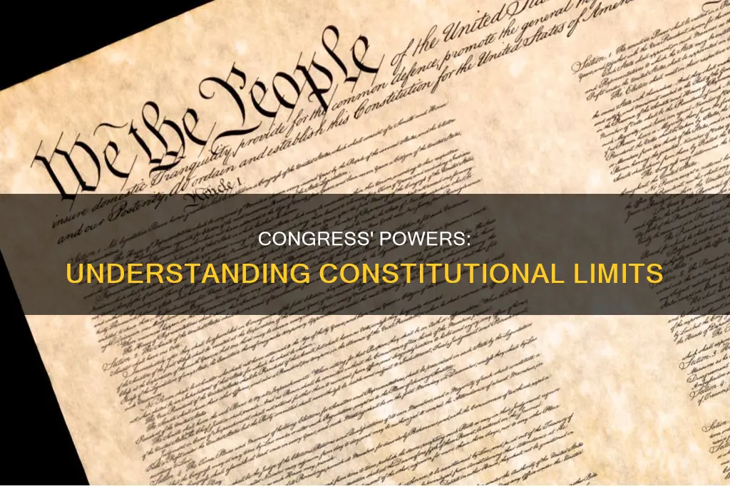 how does the constitution define powers given to congress
