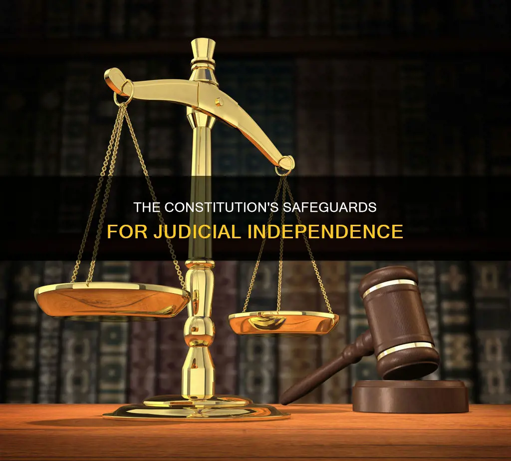 how does the constitution ensure independence of judiciary