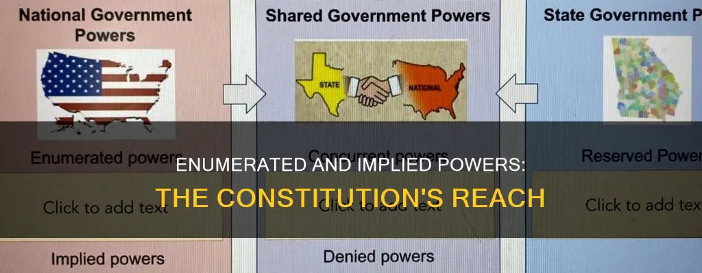 how does the constitution establish both enumerated and implied powers