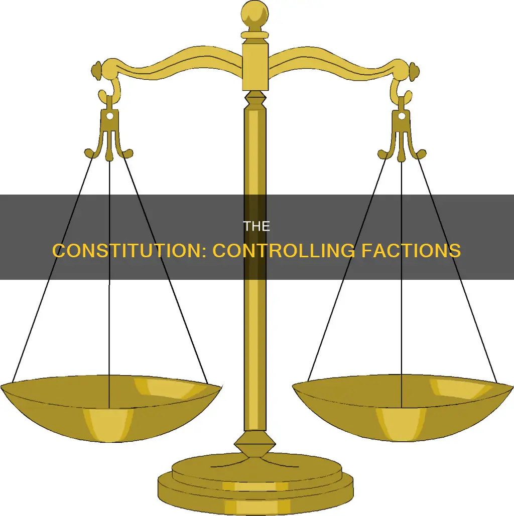 how does the constitution keep factions under control