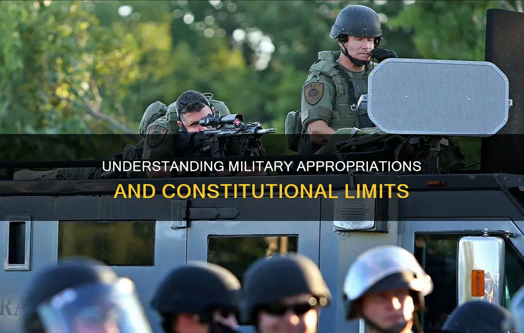 how does the constitution limit appropriations for the military