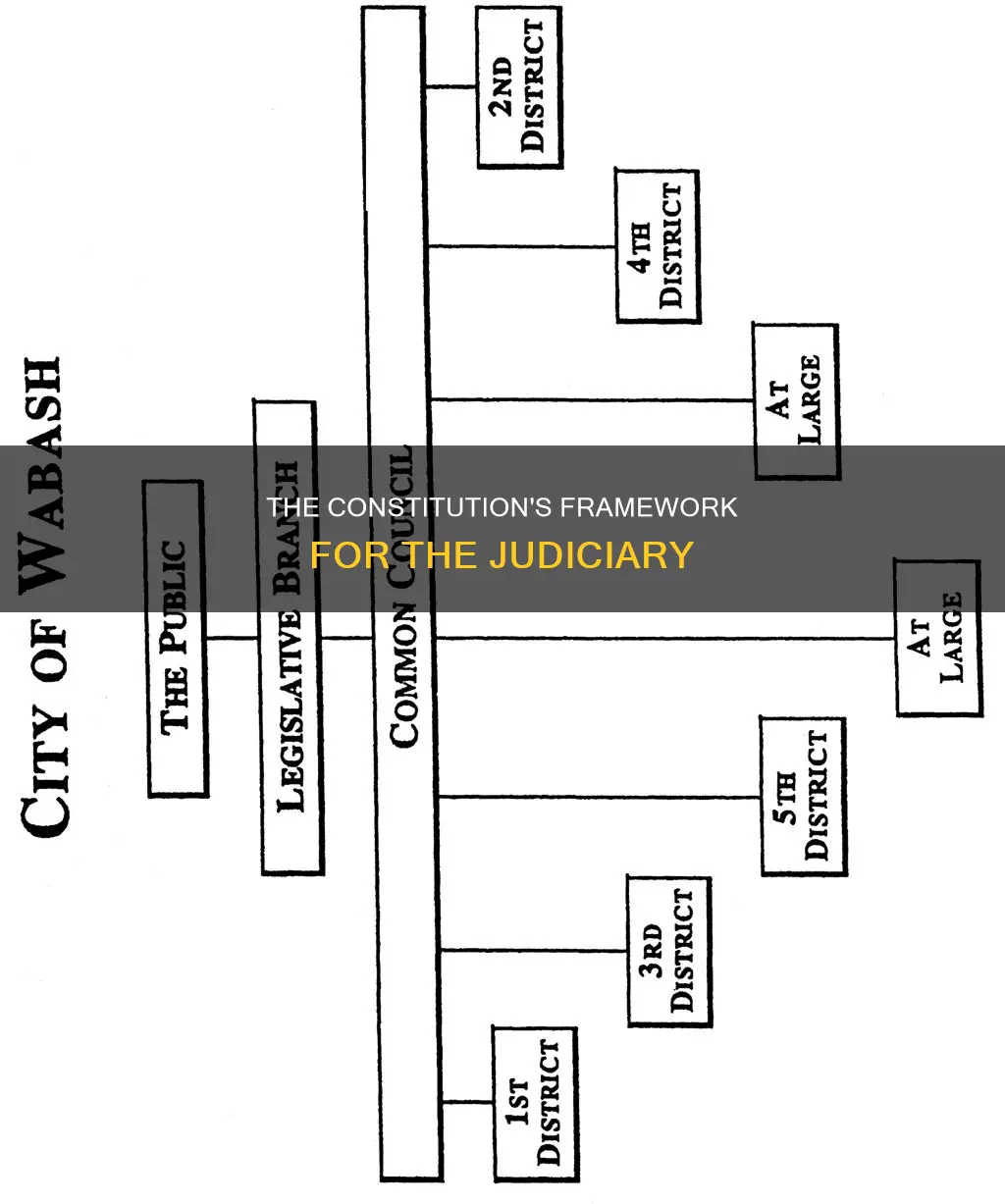 how does the constitution organize the judicial branch