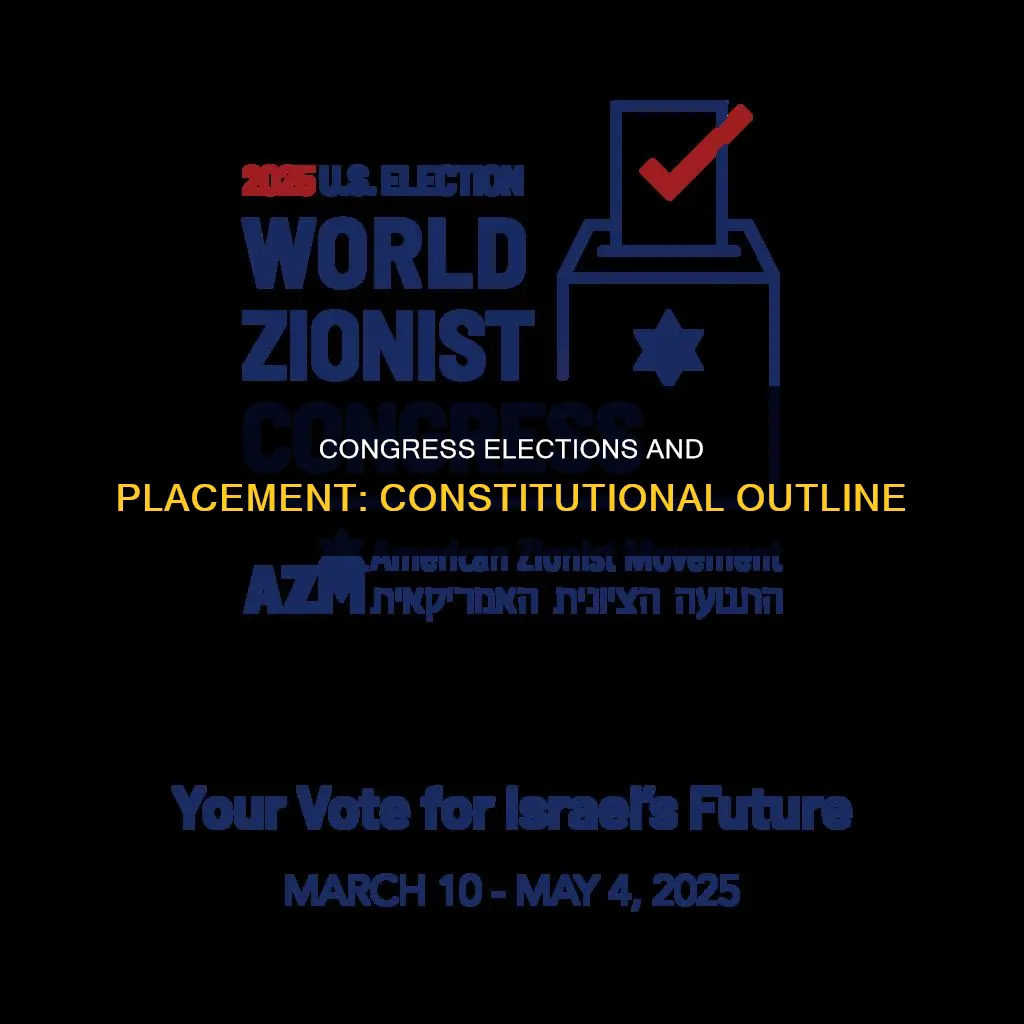 how does the constitution outline congress elections and placement