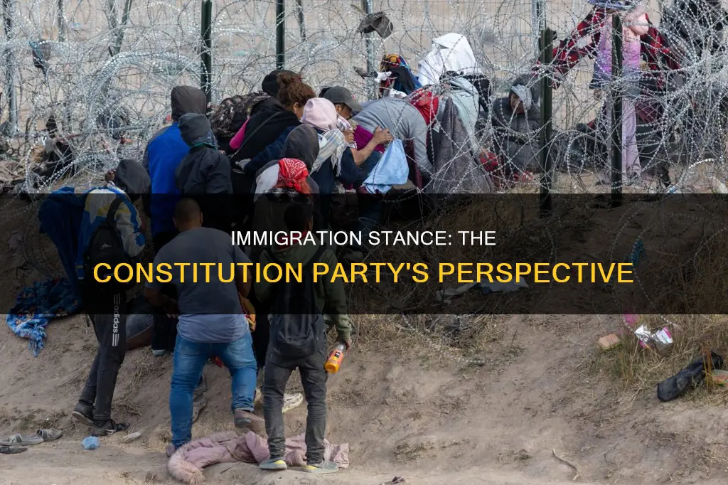 how does the constitution party feel about immigration