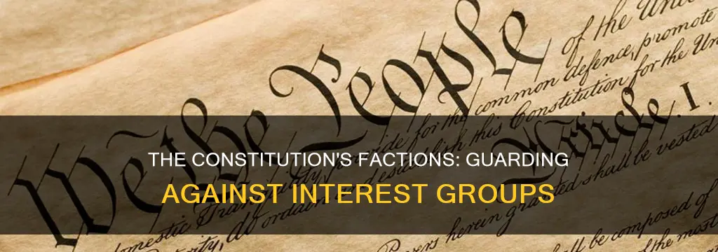 how does the constitution protect against factions