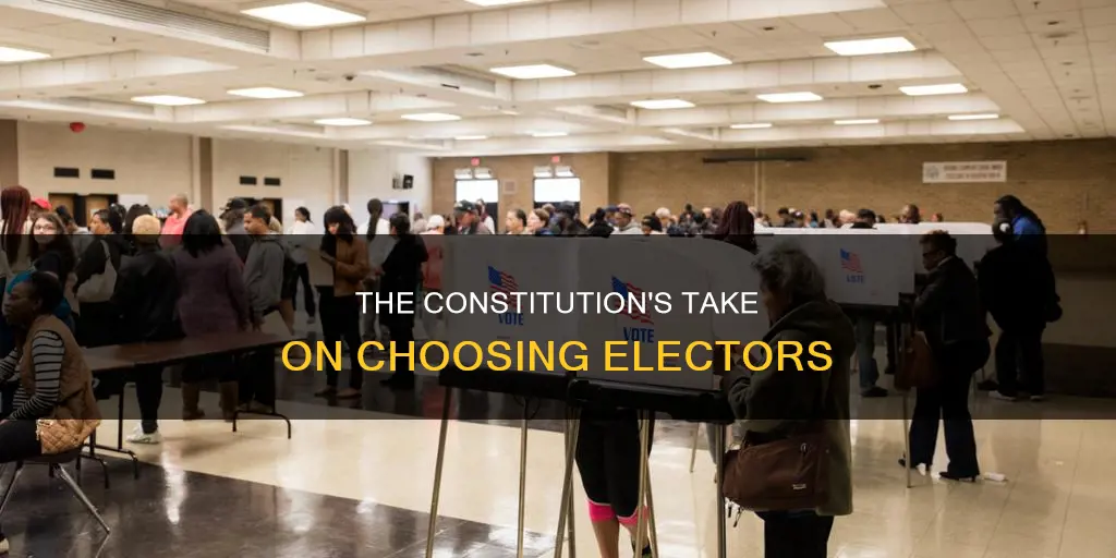 how does the constitution settle the day for choosing electors