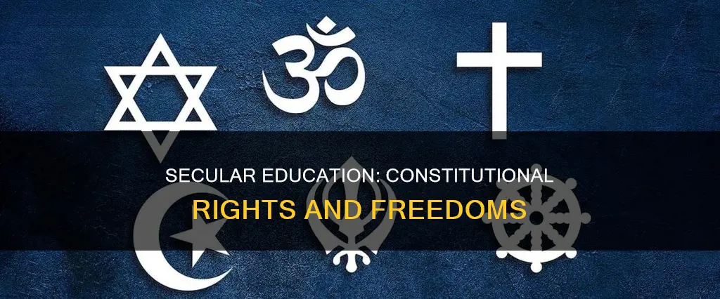 how does the constitution try to make education more secular