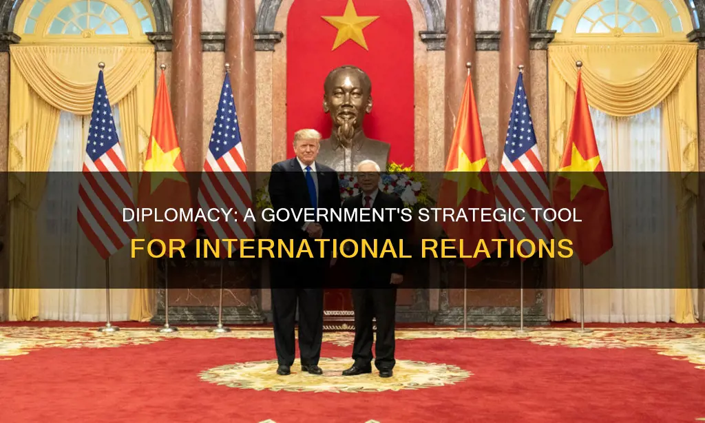 how does the government use diplomacy