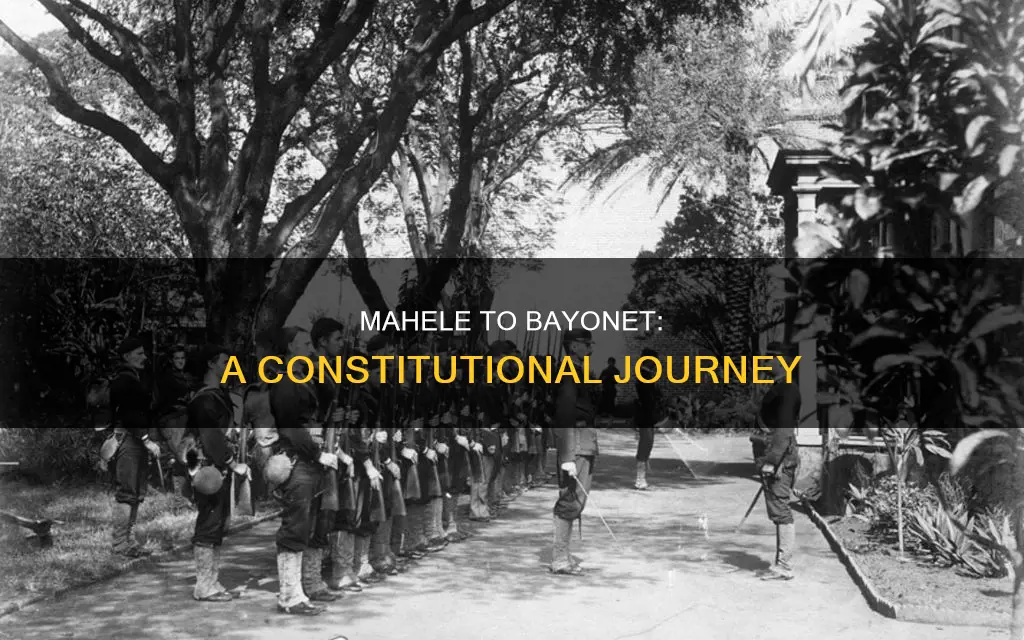 how does the great mahele lead to the bayonet constitution