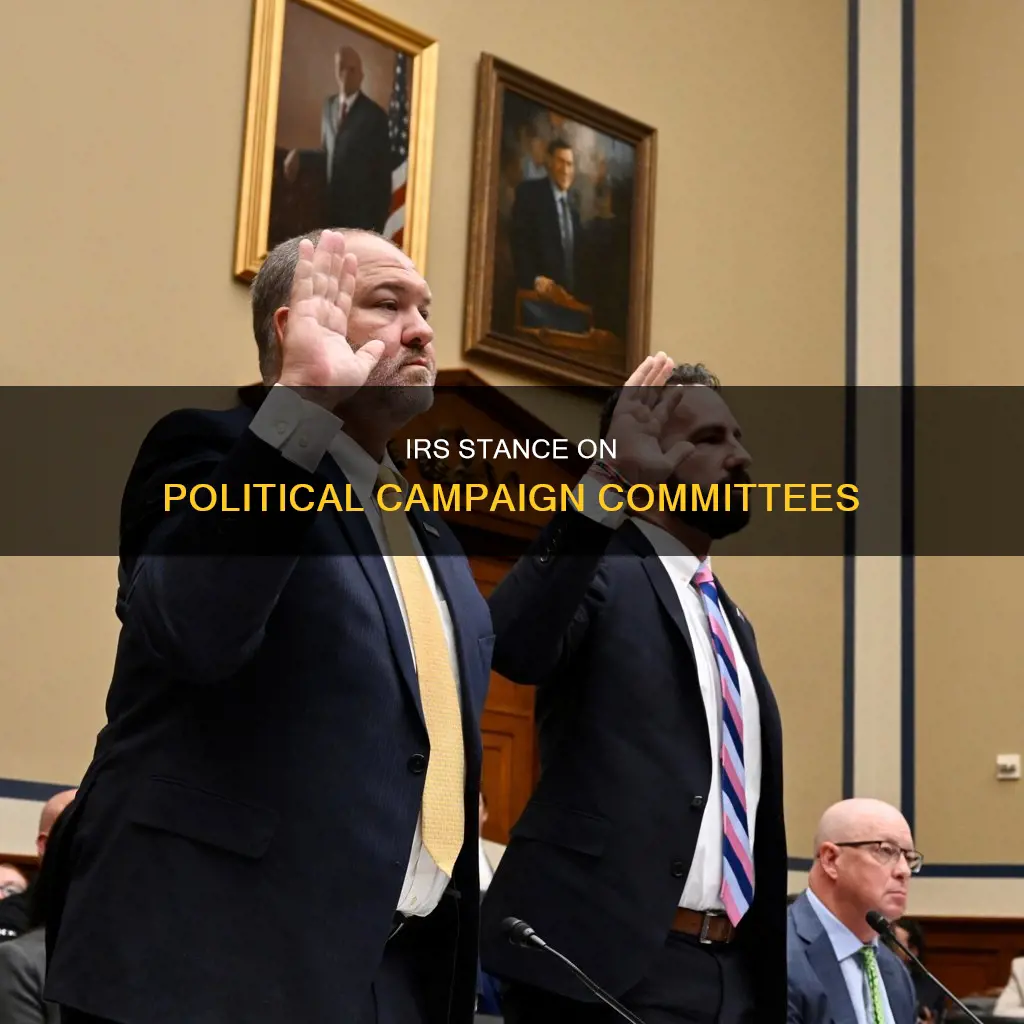 how does the irs view a political campaign committee