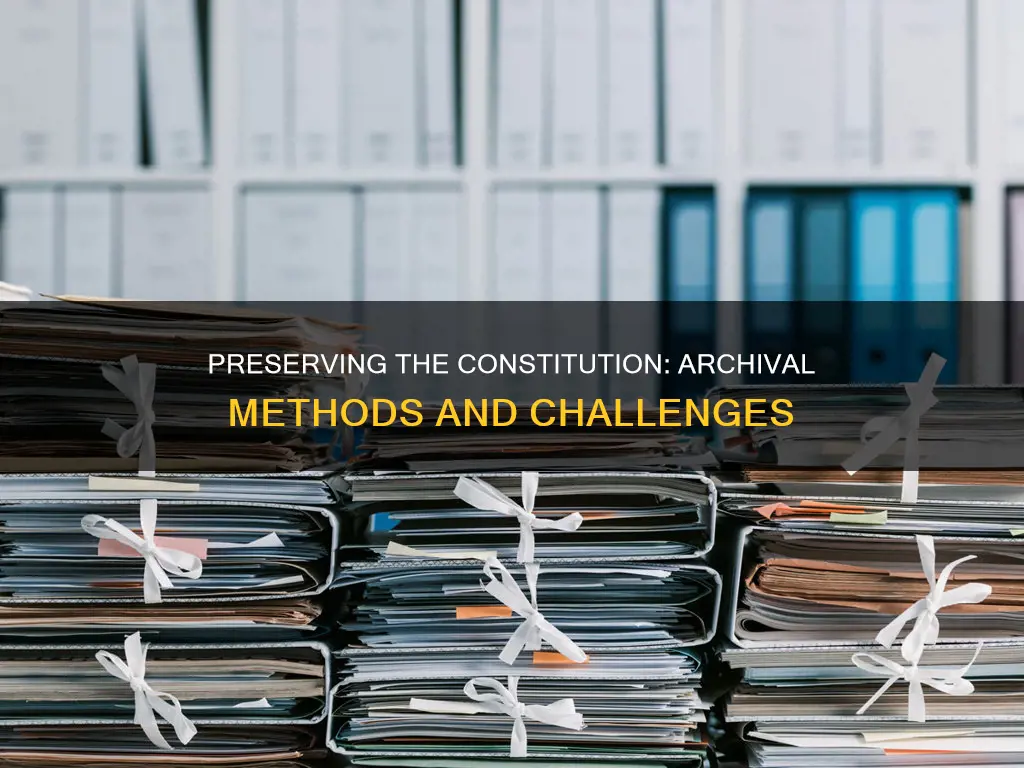 how does the national archives preserve the constitution