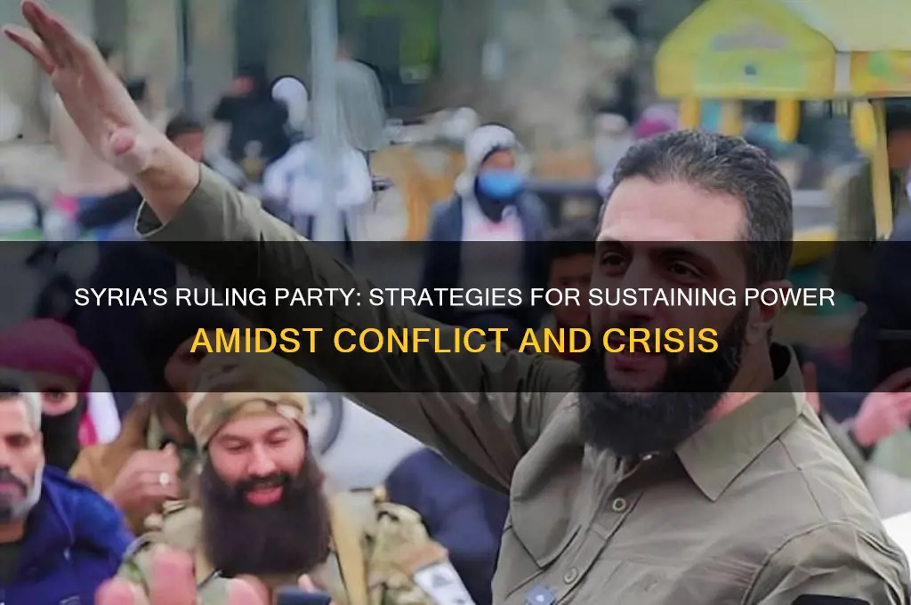 how does the political party of syria maintain power