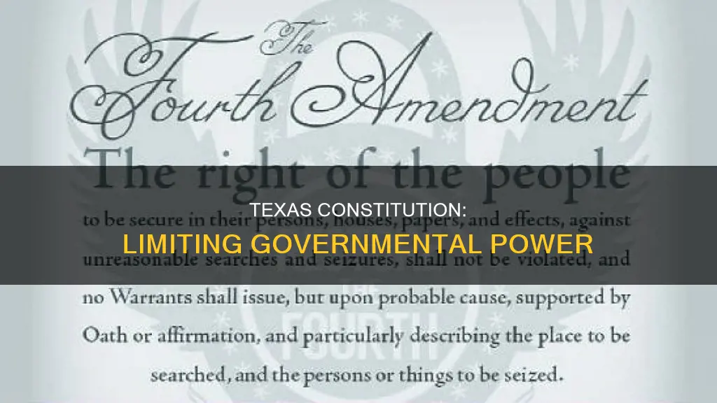 how does the texas constitution limit governmental power