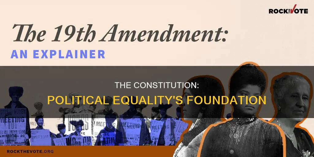 how does the us constitution guarantee political equality