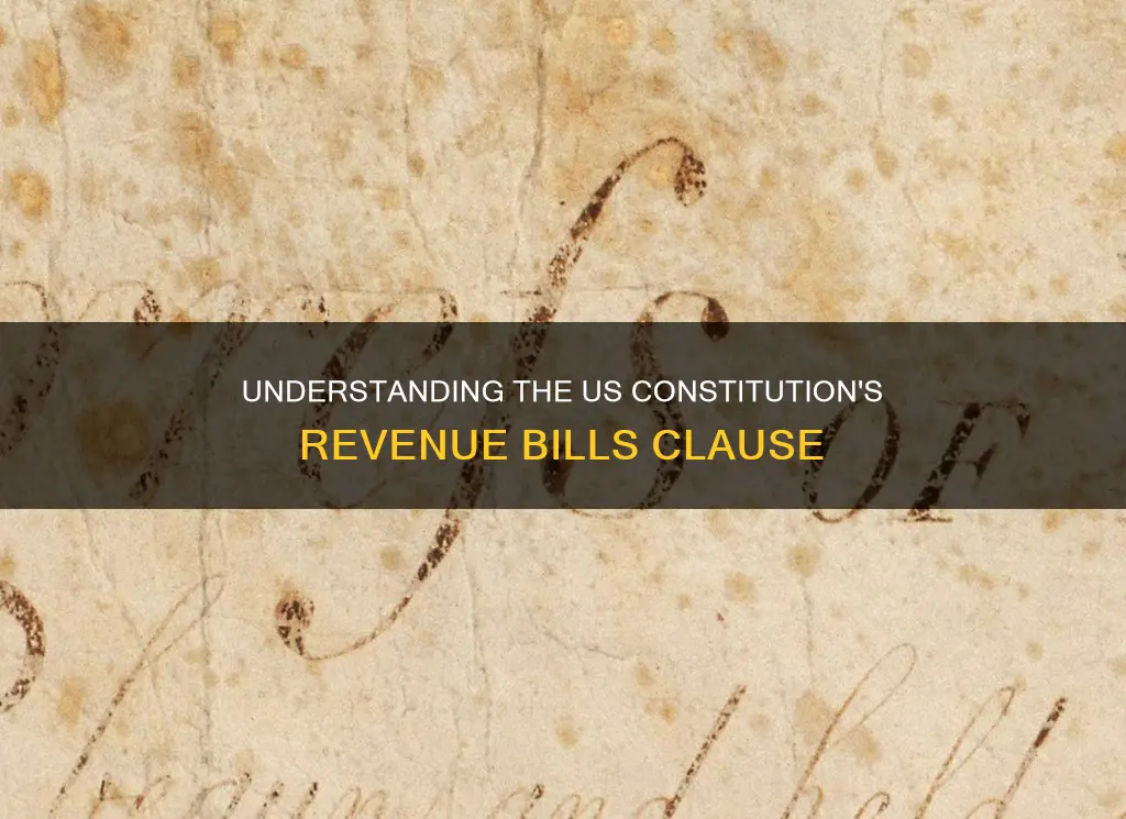 how does the us constitution outline bills for raising revenue